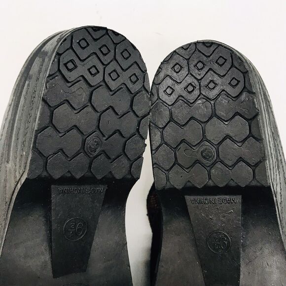 Original Rugged Outback Felt Clogs Women's 9.5 Black Accent Trim Cushioned Mules - Picture 11 of 12